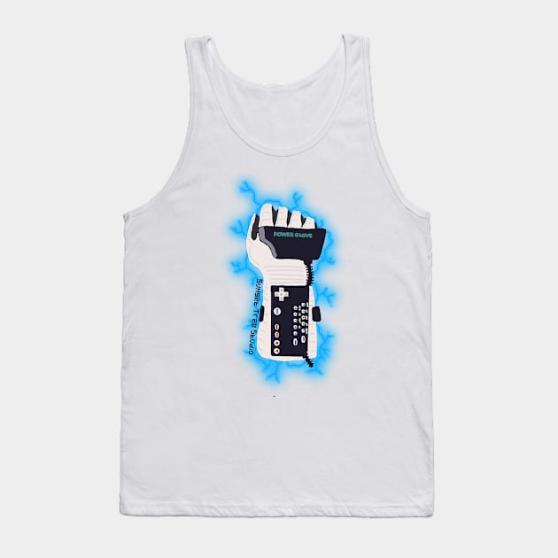 Pixelated Power Glove! Tank Top by Sunsettreestudio